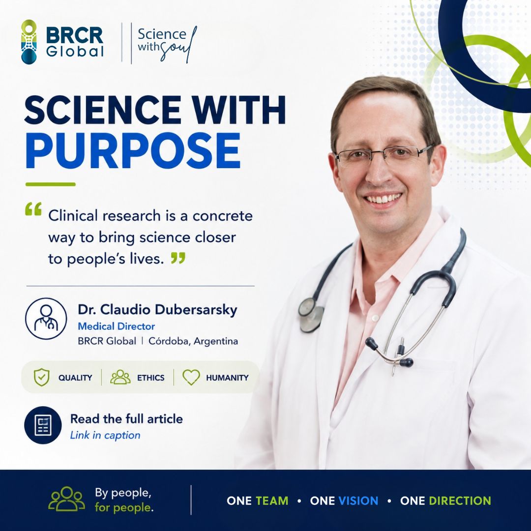 Dr. Claudio Gastón Dubersarsky, Medical Director BRCR Global Córdoba
